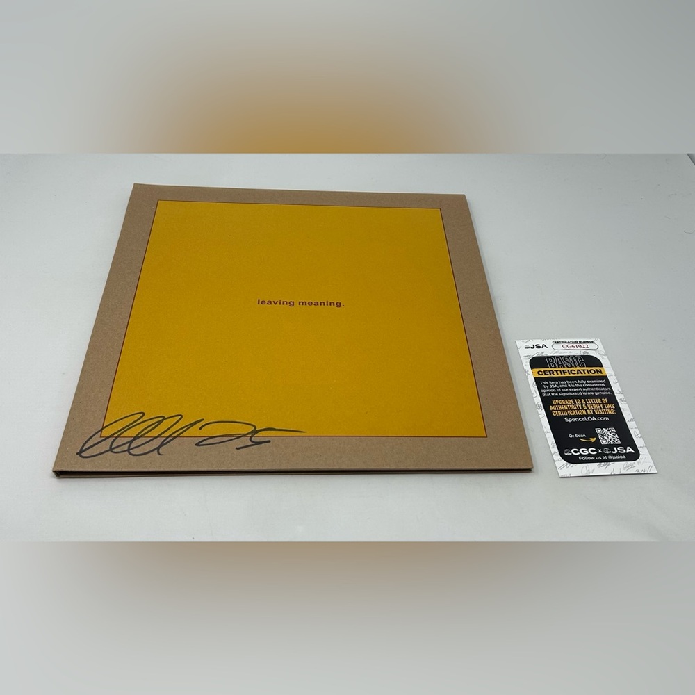 Michael Gira of Swans signed Leaving Meaning Album JSA COA